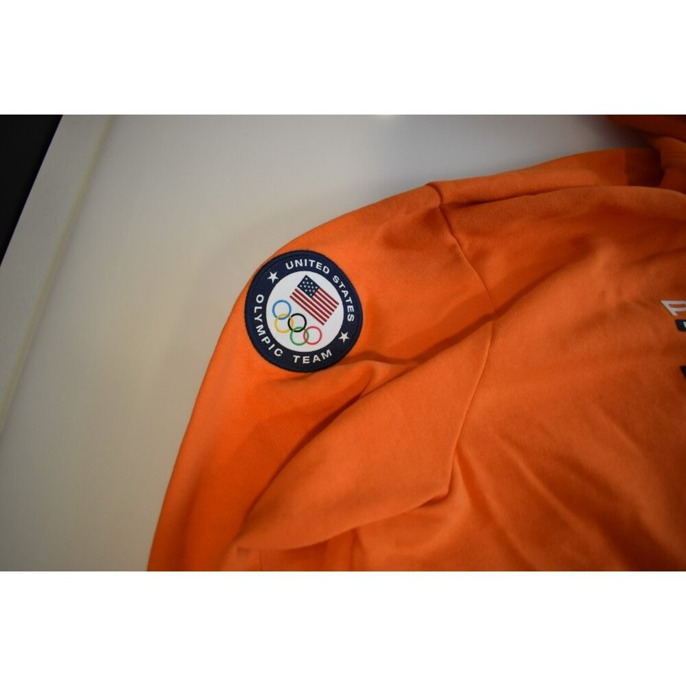 Polo Ralph Lauren Mens 2XL Orange United States Olympic Team Hoodie 2016 - Picture 4 of 10